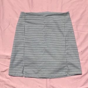 plaid skirt